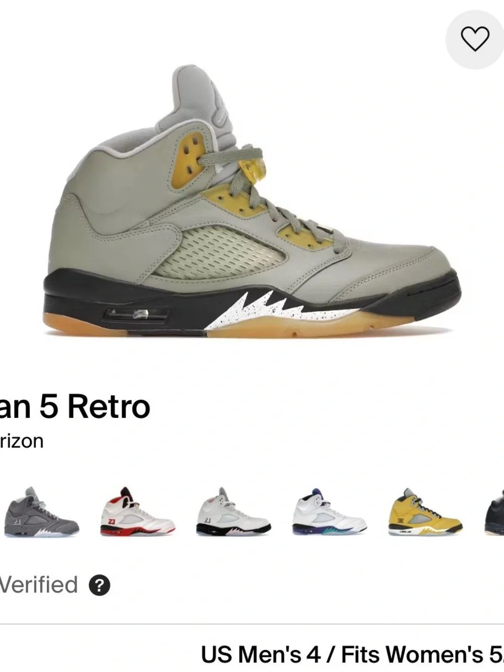 Air Jordan 5 Retro Olive Green/Black/Gum